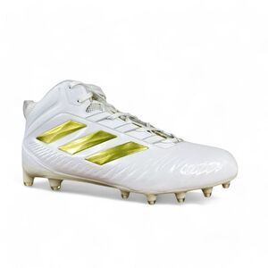 Adidas Football Cleats Mens‎ 12.5 US White Gold Nasty 20 EH3434